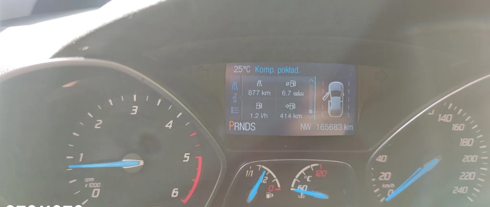 Ford Kuga cena 51900 przebieg: 165683, rok produkcji 2014 z Trzebinia małe 742